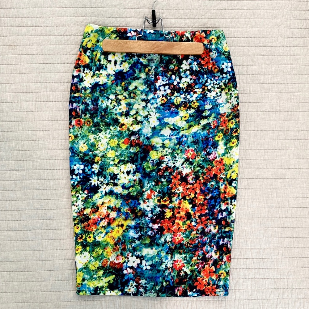 Floral Pencil Skirt